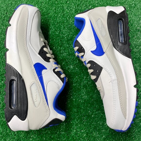 Nike Air Max 90 Leather Low GS Sportswear Shoes White DV3607-100 VNDS Sz 7 - Picture 4 of 7